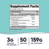Nutricost Creatina Monohidratada, dosis 3 g para sesiones intensas.