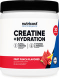 Nutricost creatina monohidrato en polvo, ideal para entrenamientos y recuperación