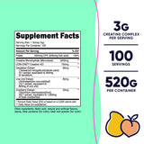 Envase de Nutricost Creatina Monohidratada Durazno Mango para uso diario y transporte