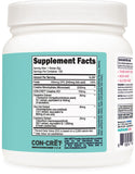 Etiqueta trasera de Nutricost Creatina Monohidratada Durazno Mango con indicaciones y beneficios