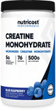 Nutricost Creatine Monohidrato Frambuesa Azul en bote para aumentar fuerza