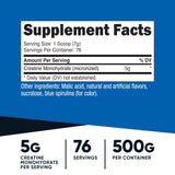 Nutricost Creatine Monohidrato Frambuesa Azul con cuchara medidora incluida