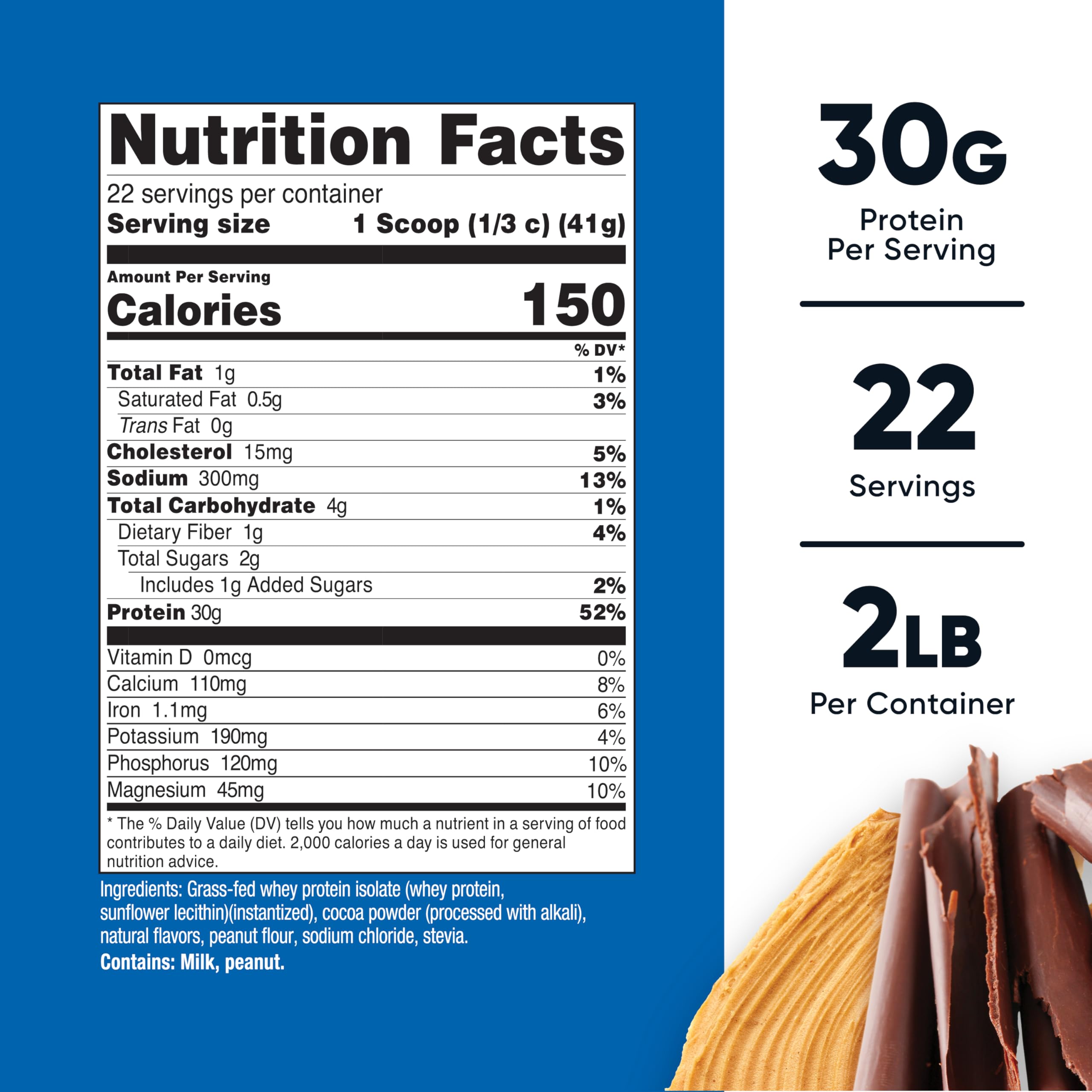 Cuchara medidora Nutricost con porción de 30 g de proteína