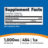 Nutricost cucharilla medidora incluida facilita porciones de 1000 mg