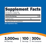 Nutricost DAA polvo, medidor incluido, dosifica con precisión para tus rutinas.