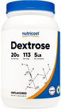 Nutricost Dextrosa en polvo, frasco de 5 libras, fácil de mezclar en bebidas