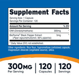 Nutricost DIM Plus BioPerine en botella frontal para recordar dosis diaria fácilmente.