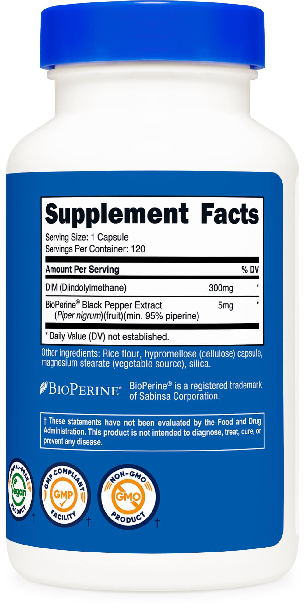 Nutricost DIM Plus BioPerine proceso GMP para calidad confiable.