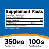 Frasco de Nutricost DMAE-Bitartrate visto de frente, calidad pura.