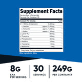 Etiqueta clara de Nutricost con certificaciones y uso recomendado