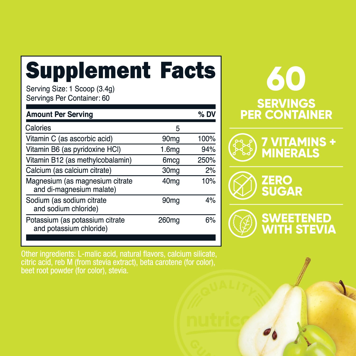 Nutricost Electrolytes Complex con cuchara incluida para medir fácilmente