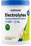 Nutricost Electrolytes Complex en frasco con porciones para hidratación diaria