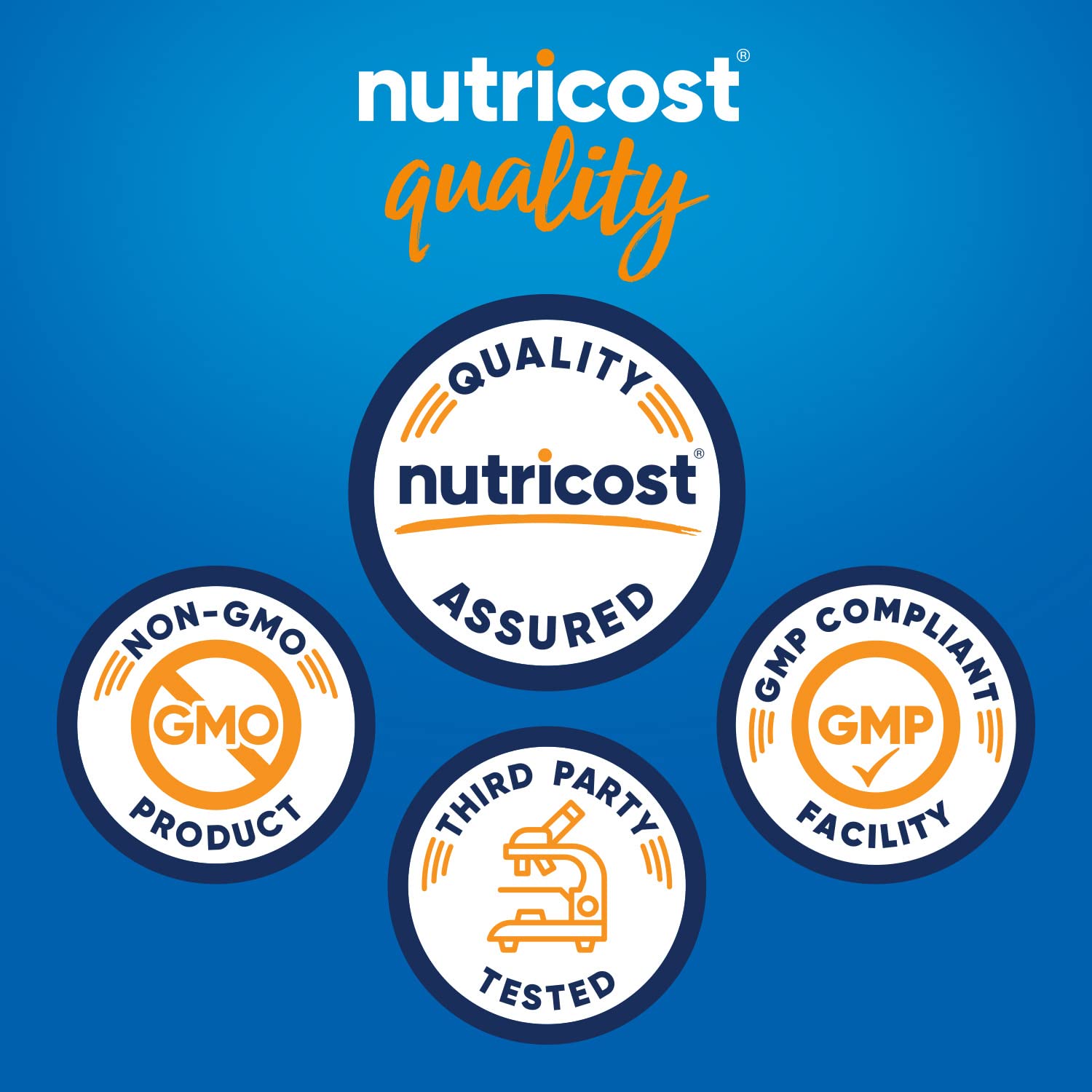 Nutricost Electrolytes Complex uva, etiqueta con sello GMP de calidad