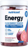 Nutricost Energía en Paquetes maracuyaguayaba: botella para energía sostenida.