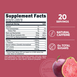 Nutricost Energía en Paquetes maracuyaguayaba: disolución rápida en agua.