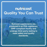 Nutricost envase de cápsulas hialurónico, plan de cuidado diario.