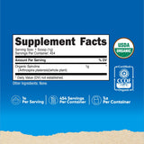 Nutricost Espirulina Orgánica en bote de 1 libra, medida fácil con la cuchara incluida.