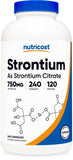 Nutricost Estronio Citrato: botella frontal mostrando la etiqueta y calidad