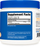 Nutricost etiqueta del producto glicinato magnesio con certificaciones GMP.