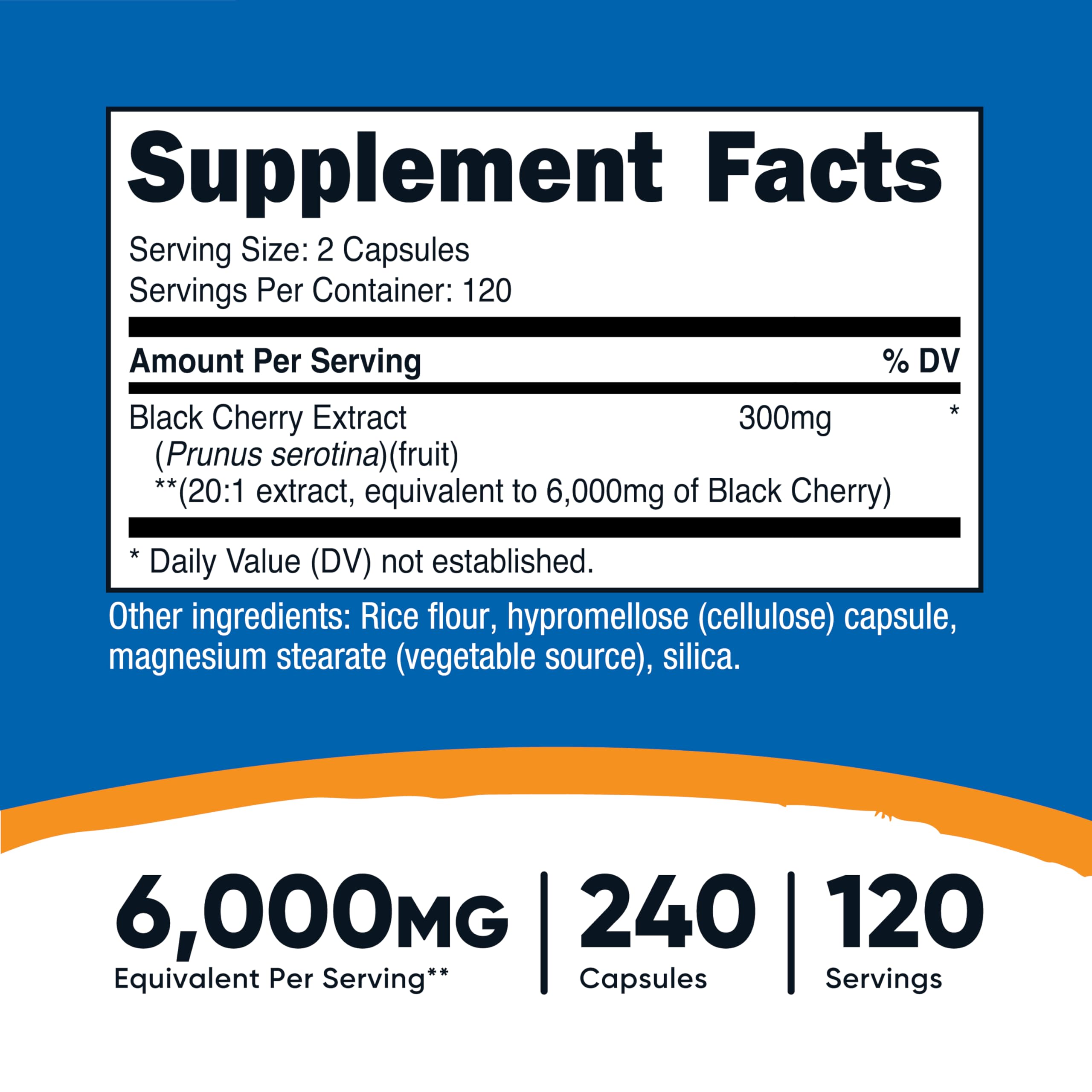 Nutricost capsulas en mano: suministro conveniente de 120 capsulas por frasco