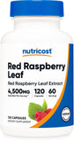 Nutricost extracto hoja frambuesa roja para rutina diaria