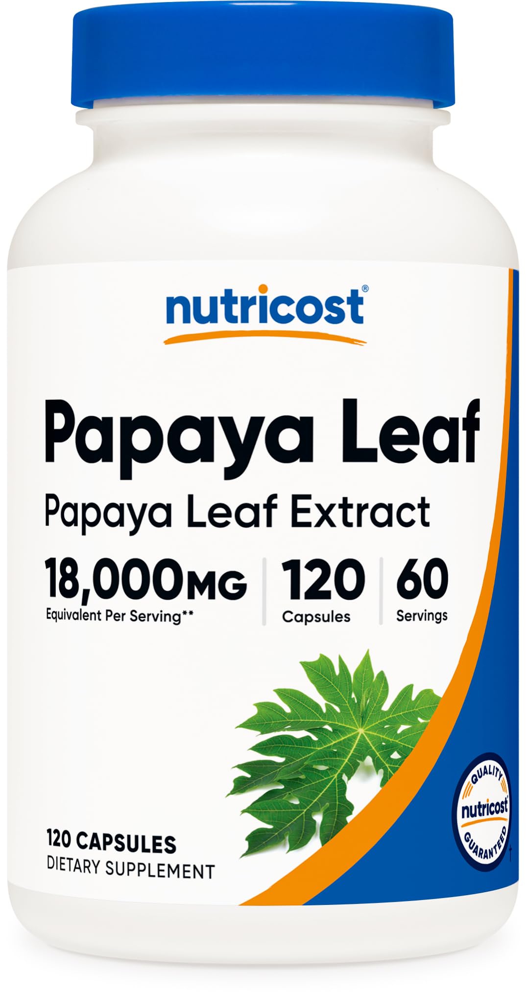 Nutricost extracto de hoja de papaya: cápsulas para uso diario.
