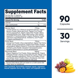 Nutricost Frutas Diarias, cápsulas fáciles de tragar para apoyar una dieta equilibrada.