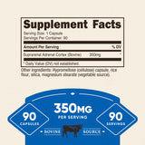Nutricost glándula adrenal cápsulas, etiqueta visible que denota calidad y seguridad.