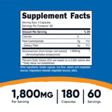 Nutricost Glucomannan cápsulas sin gluten para dietas libres de gluten