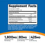 Nutricost Glucosamina con Condroitina y MSM en tabletas, ideal para rutina diaria.