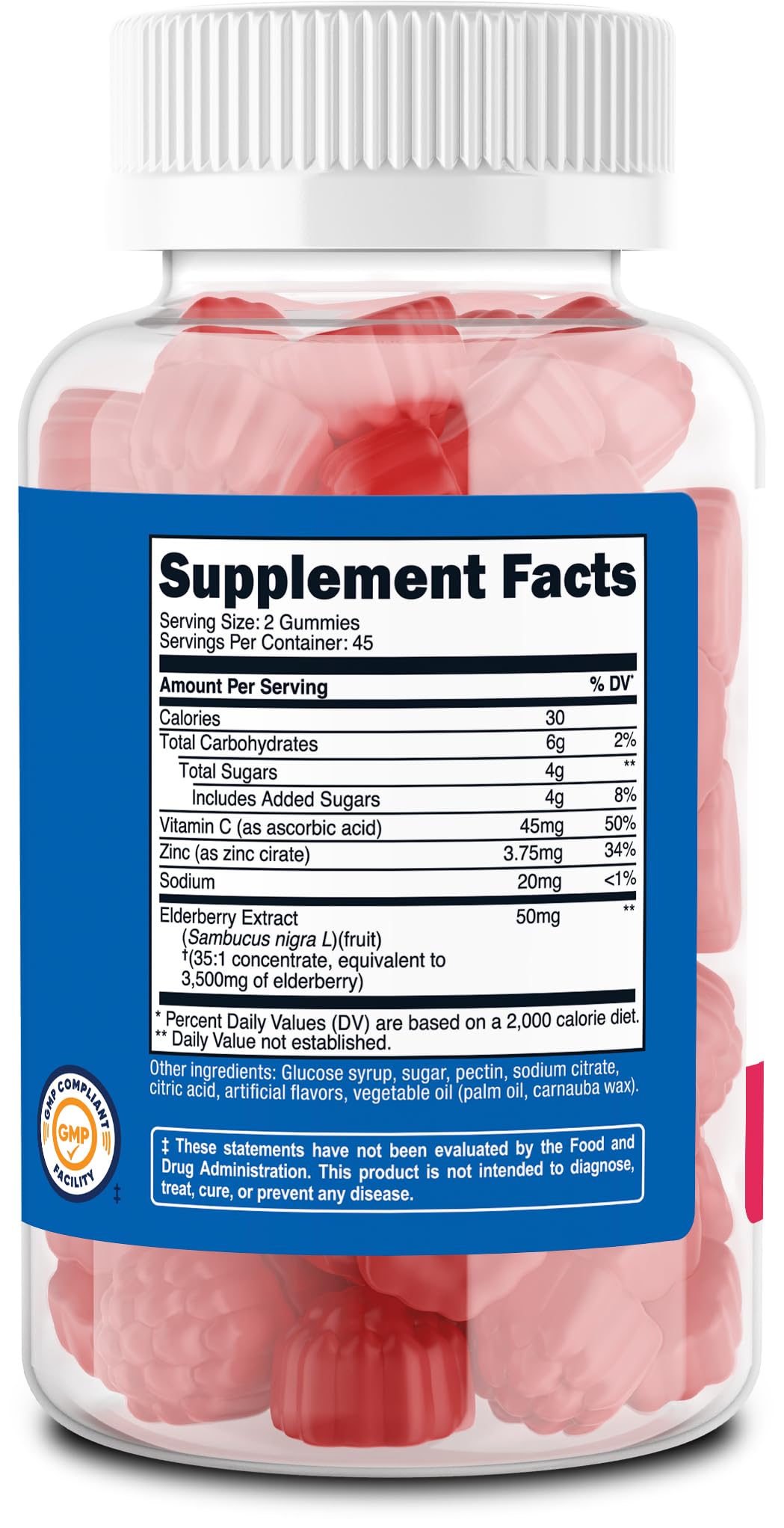 Etiqueta de certificaciones Nutricost: NSF, GMP y FDA.
