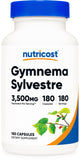 Nutricost Gymnema Sylvestre Extracto envase de cápsulas para uso diario
