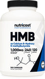 Nutricost HMB: bote de cápsulas, opción conveniente para entrenamientos consistentes.