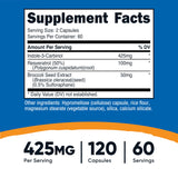 Nutricost Indole-3-Carbinol, etiqueta trasera, información clara de porciones y uso