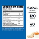 Nutricost cápsulas con curcuma orgánico y extracto de curcuminoides