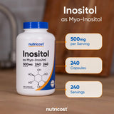 Nutricost Inositol sin OGM, ingredientes no modificados.