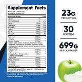 Nutricost intraentrenamiento polvo, mezcla fácil de manzana verde para recuperación muscular.