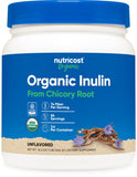 Nutricost Inulina Orgánica: pote de 454 g para incorporar fibra diaria