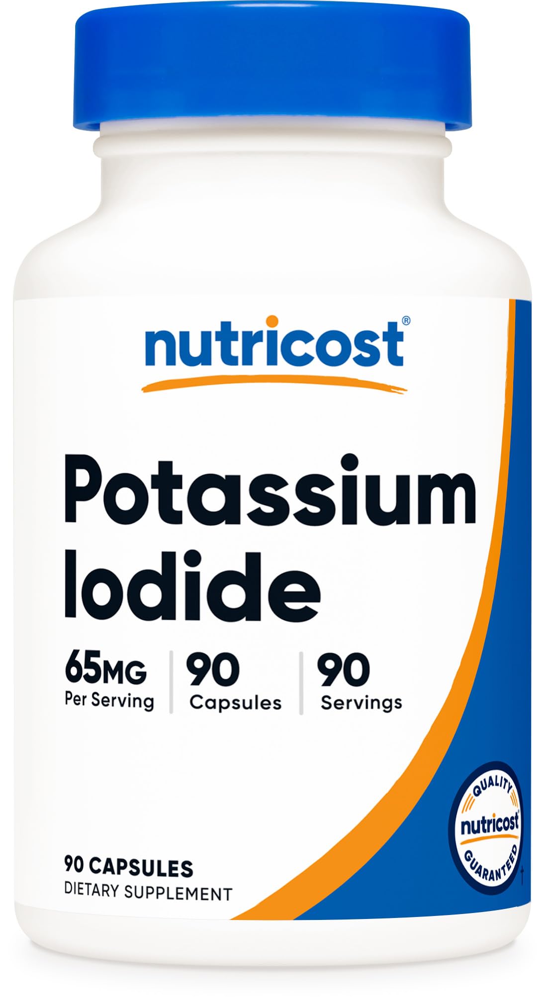 Nutricost ioduro de potasio cápsula en bote para uso diario