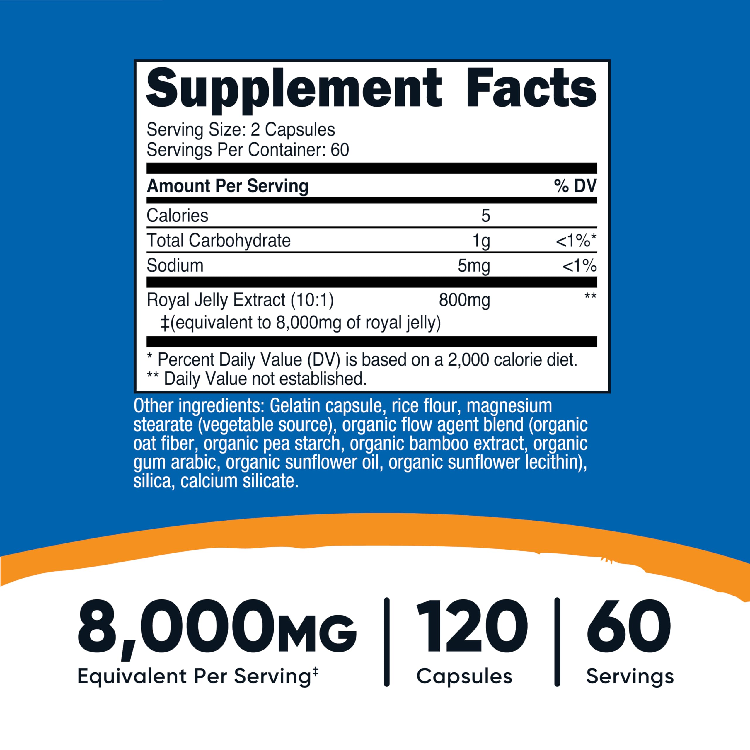 Nutricost Jalea Real extracto 10:1: dosis conveniente diaria