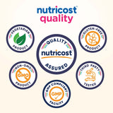 Frasco Nutricost de saúco, etiqueta clara en primer plano