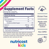 Gomitas Nutricost Vitamina C para niños con sabores naturales atractivos.