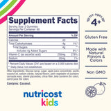 Nutricost Gomitas Vitamina C para Niños sabor naranja, sabrosas y fáciles de masticar