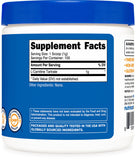 Nutricost L-Carnitina Tartrato Polvo, detalle de etiqueta clara.