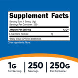 Cuchara medidora de Nutricost L-Carnitina Tartrato para dosificación constante