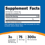 Nutricost L-Citrulina Malato 2:1, mezcla-fruta-punch en agua para más energía previa al entrenamiento.