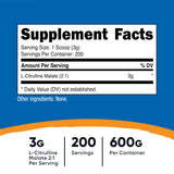 Nutricost L-Citrulina Malato con cuchara de medida para dosis precisas