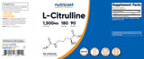 Nutricost L-Citrulline 1500mg embalaje, empaque puede variar.