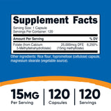 Nutricost L-Metilfolato 15 mg: botella con 120 cápsulas