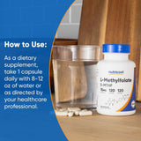 Nutricost L-Metilfolato 15 mg: guía de dosis para consumo diario